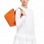 Borsa in pelle arancione Prada 2020