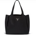 Borsa in pelle nera Prada primavera estate 2020