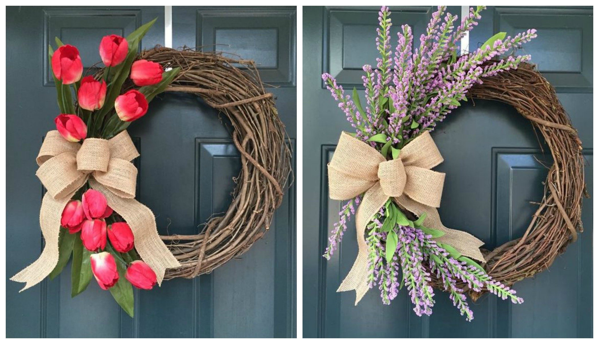Ghirlande Primaverili da appendere alla porta di casa ... Ghirlande Primaverili da appendere alla porta di casa ...
