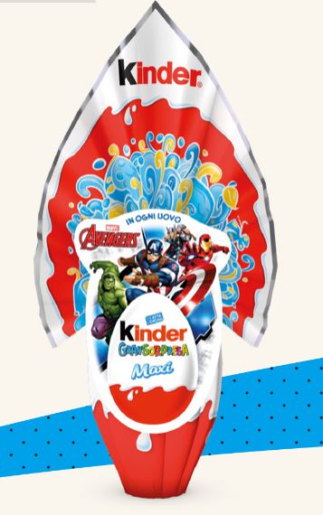 Kinder Uova di Pasqua 2020 Maxi Avengers per LUI Kinder Uova di Pasqua 2020 Maxi Avengers per LUI
