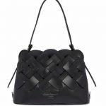 Nuova Borsa Prada in pelle intrecciata nera collezione primavera estate 2020