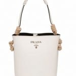 Nuova Borsa a secchiello Prada in pelle bianca 2020