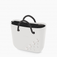 Nuova O Bag mini con stelle e manici in corda prezzo 97 euro