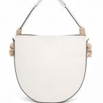 Nuova borsa Prada in pelle bianca a mezzaluna estate 2020