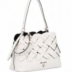 Nuova borsa Prada in pelle intrecciata estate 2020