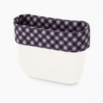 Nuovo Bordo Borsa O bag collezione primavera estate 2020 quadri vichy blu navy
