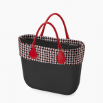 O Bag mini con bordo pied de poule prezzo 122 euro