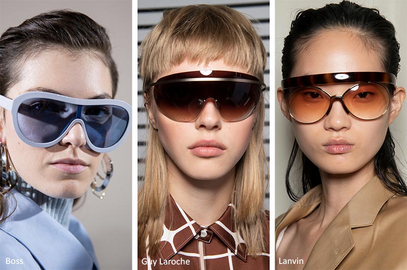 Occhiali da sole a mascherina moda estate 2020