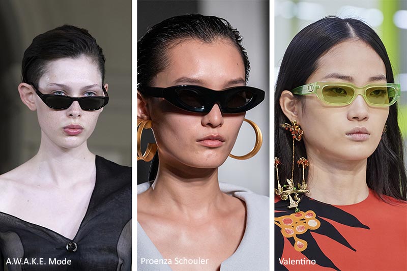 Occhiali da sole piccoli e allungati moda 2020