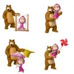 Sorprese Uova di Pasqua Kinder Maxi 2020 Masha e Orso