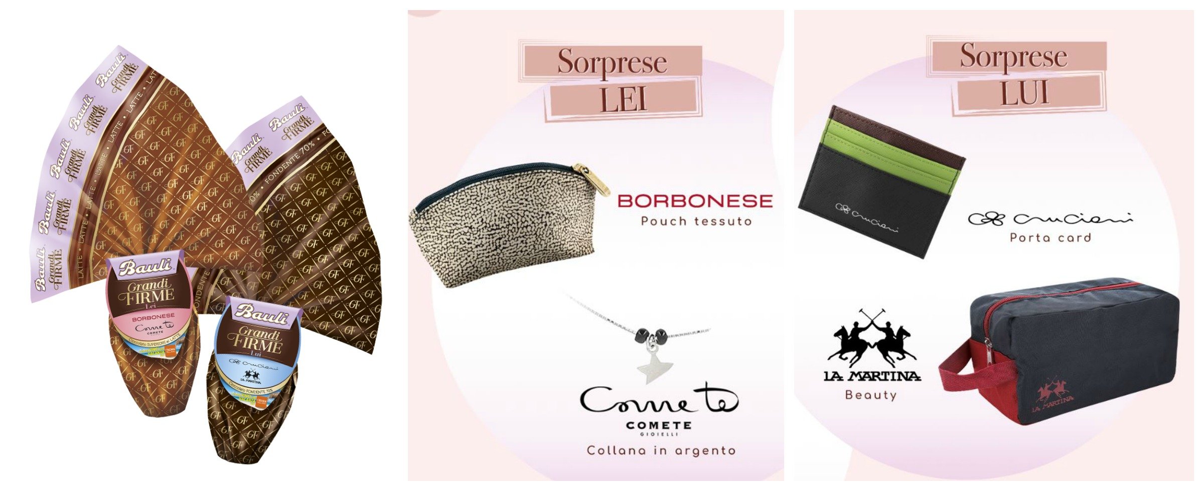 Uova di Pasqua 2020 Bauli Grandi Firme da 500 grammi Sorprese