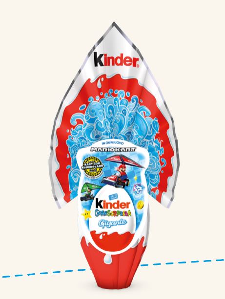 Uova di Pasqua Kinder 2020 Gigante Lui Mario Kart Uova di Pasqua Kinder 2020 Gigante Lui Mario Kart