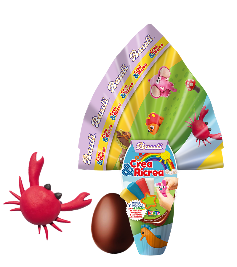 Uovo di Pasqua Bauli 2020 per bambini Crea e Ricrea