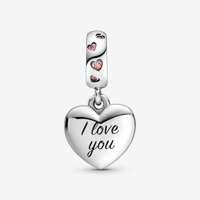 Charm Pandora cuore di mamma con incisione Charm Pandora cuore di mamma con incisione