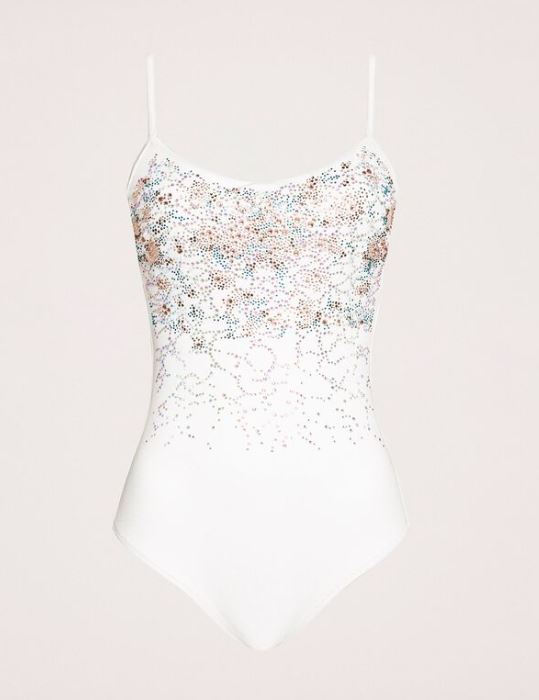 Costume intero bianco con strass TWINSET 2020
