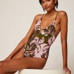 Costume intero stampa palme estate 2020 Oysho