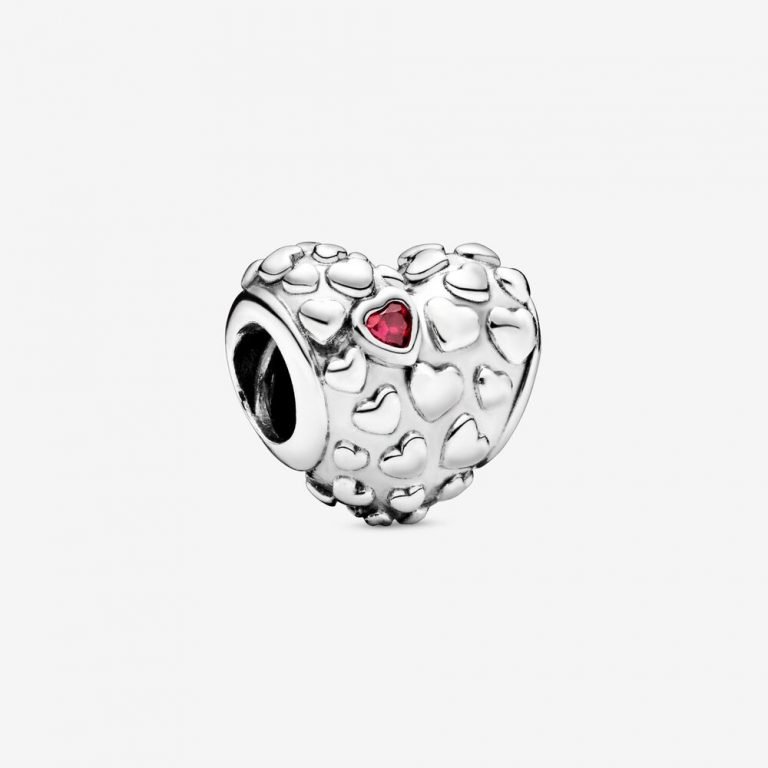 TCZNAF Ciondolo 2 Pezzi Stopper Cilp Charms Pendant Compatibile per Bracciali Europei Festa della Compleanno e San Valentino Gifts da donna