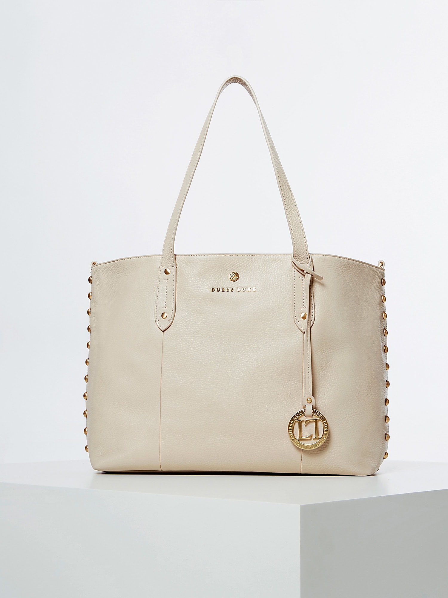 Shopper Guess Luxe in vera pelle prezzo 249 euro