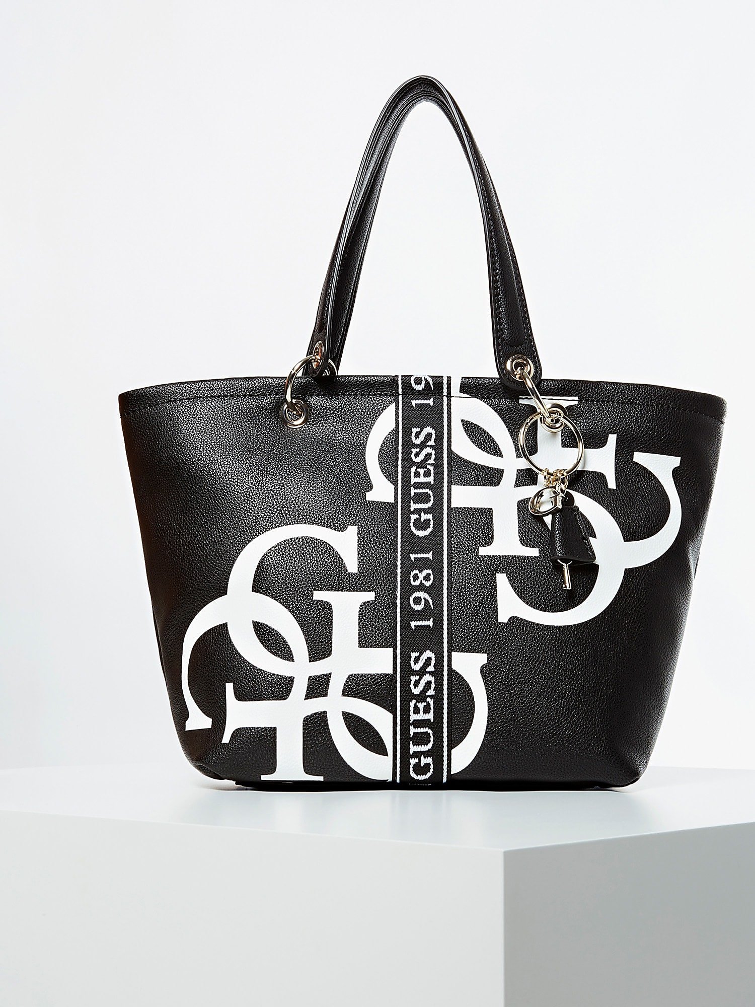 Shopper Guess Miki con maxi stampa logo estate 2020