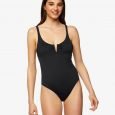 Benetton costume da bagno intero nero collezione estate 2020