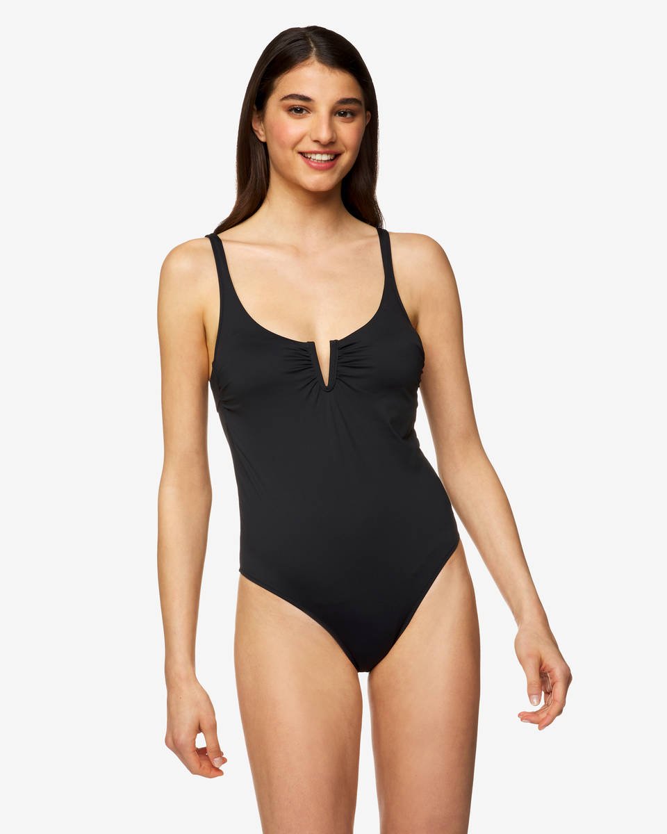 Benetton costume da bagno intero nero collezione estate 2020
