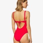 Benetton costume intero rosso estate 2020 immagine retro