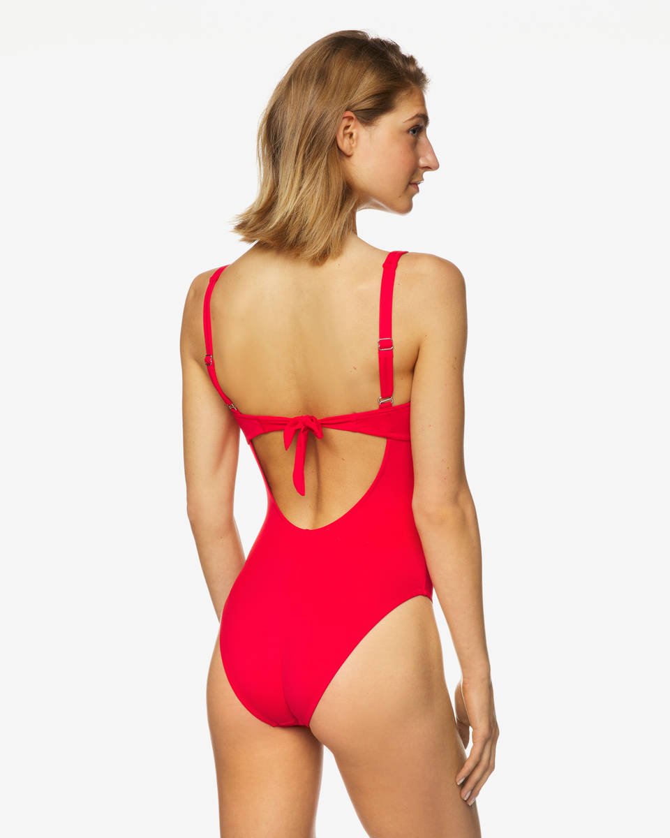 Benetton costume intero rosso estate 2020 immagine retro