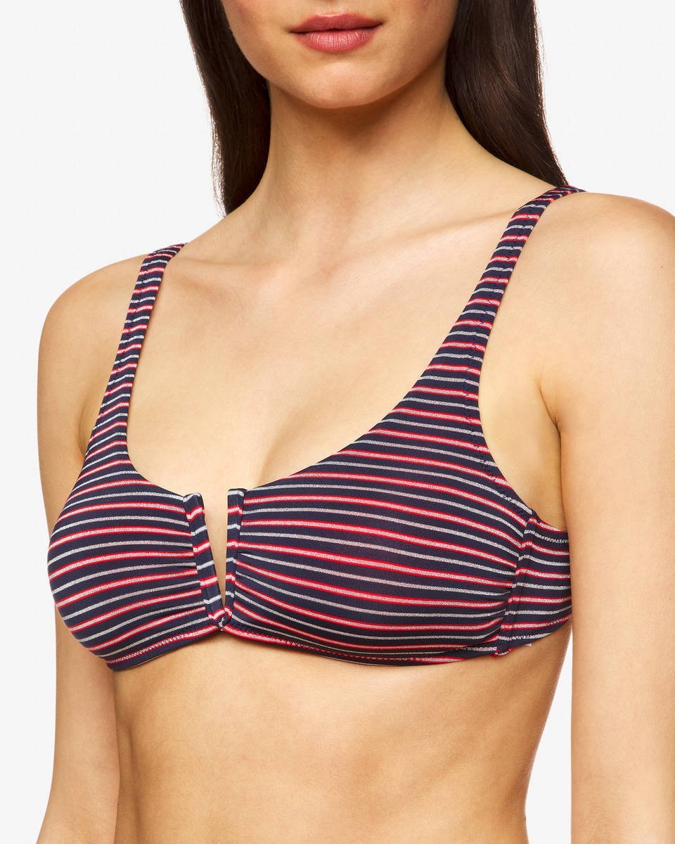 Bikini a righe Benetton estate 2020