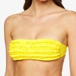 Bikini giallo a fascia Benetton estate 2020