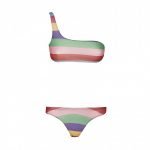 Bikini monospalla Chiara Ferragni Collection 2020 a righe
