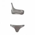 Bikini monospalla glitterato Chiara Ferragni estate 2020 prezzo 189 euro