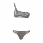 Bikini monospalla glitterato Chiara Ferragni estate 2020 prezzo 189 euro