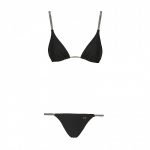 Bikini nero lurex Chiara Ferragni 2020