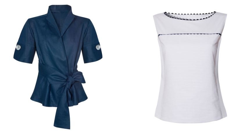 Camicetta e top smanicato Nara camicie collezione estate 2020