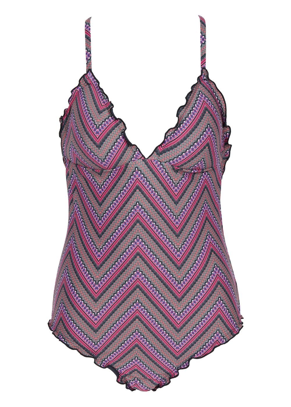 Costume intero Calzedonia con bordi arricciati collezione estate 2020