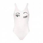 Costume intero Chiara Ferragni flirting bianco estate 2020