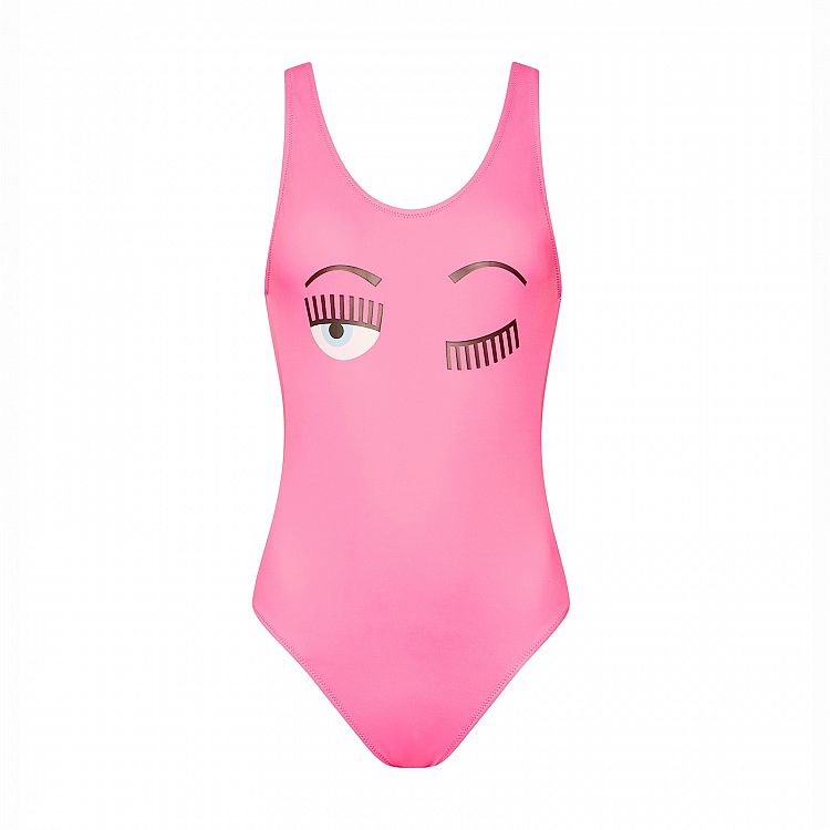 Costume intero Chiara Ferragni flirting rosa estate 2020