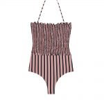 Costume intero a fascia a righe Tezenis estate 2020