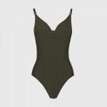 Costume intero nero contenitivo modellante Yamamay estate 2020 modello Sculpt