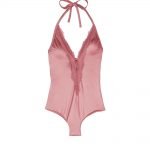 Costume intero rosa con pizzo Tezenis estate 2020
