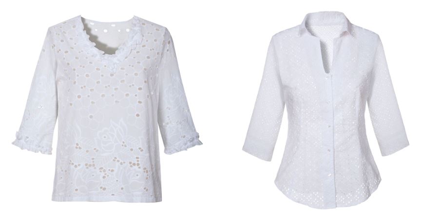 Maglia e camicia in pizzo sangallo NaraCamicie