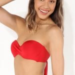 Costume Tezenis a tinta unita rossa estate 2020