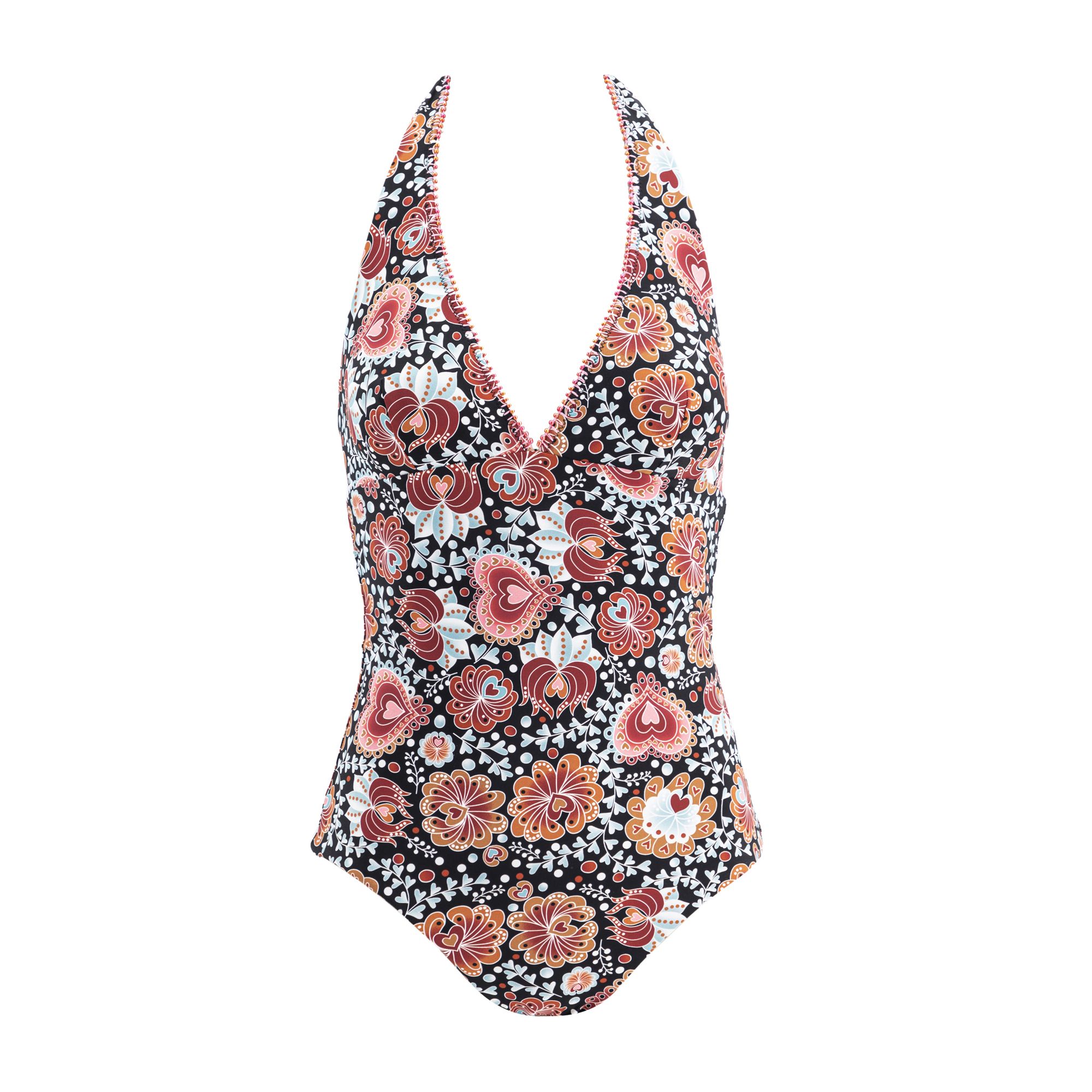 Costume intero Goldenpoint macro fiori estate 2020