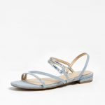 Sandalo basso Guess in denim modello Ravena estate 2020 1