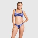 Yamamay costume da bagno a righe con reggiseno bralette estate 2020