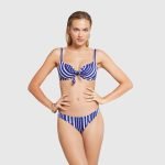 Yamamay costume da bagno a righe con reggiseno con ferretto estate 2020