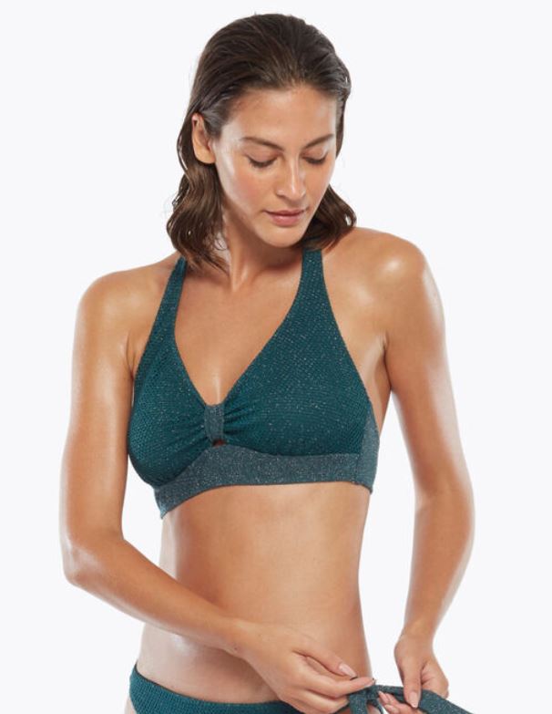 Bikini con reggiseno senza imbottitura e coppe a vela