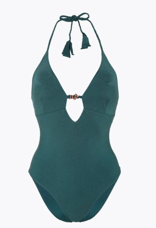 Costume intero verde con profonda scollatura Lovable 2020