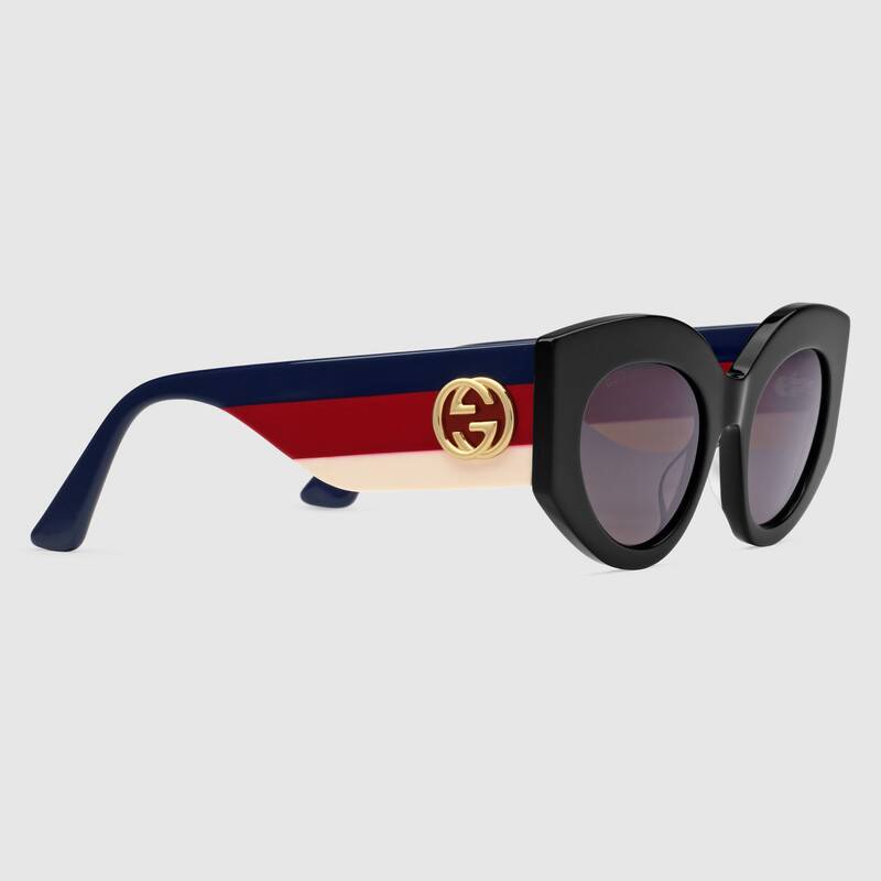 Gucci occhiali da sole cat eye oversize estate 2020