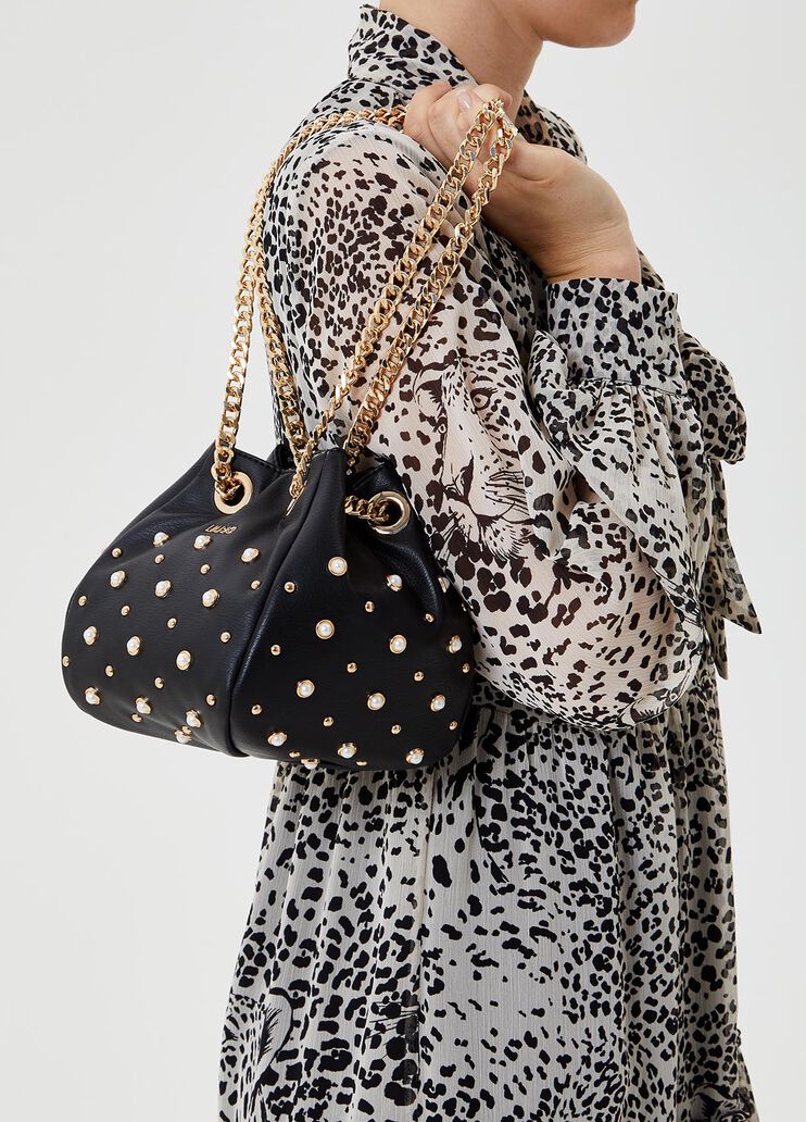 Borsetta da sera glamour con perle Liu Jo